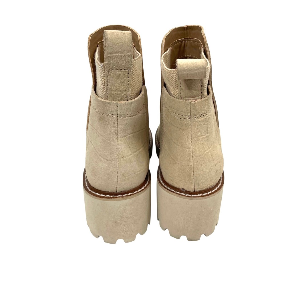 Dolce Vita Huey H20 Wedge Chelsea Booties Size 6 cream tan neutral - Picture 8 of 12